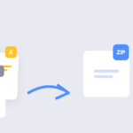 Word, Excel and PowerPoint files zipped into one email attachment illustration